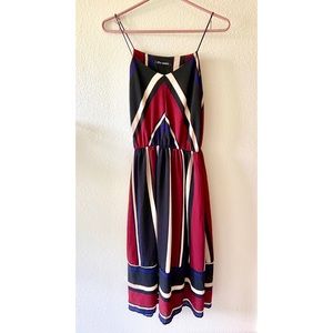 NWOT Colorblock Midi Dress